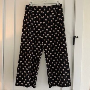 NWT / Maeve - The Colette Ponte Crop Wide-Leg Pants in Floral Block Print
